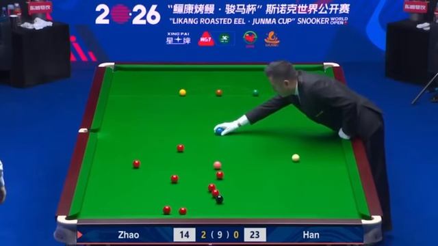 снукер(3)..Чжао Синьтун против Хань Фуюаня World Open