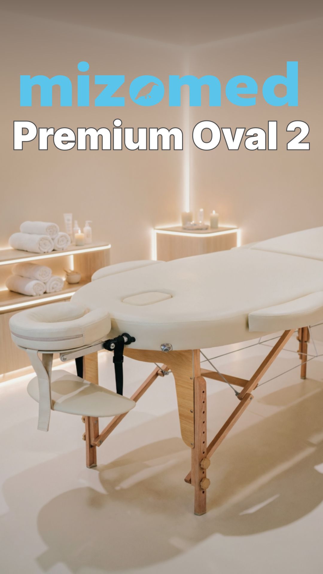Массажный стол складной Mizomed Premium Oval 2