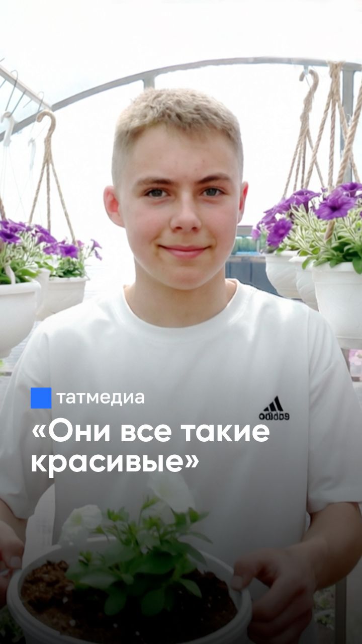 «Их невозможно не полюбить»: школьник из Татарстана выращивает 50 сортов цветов #цветы #сад