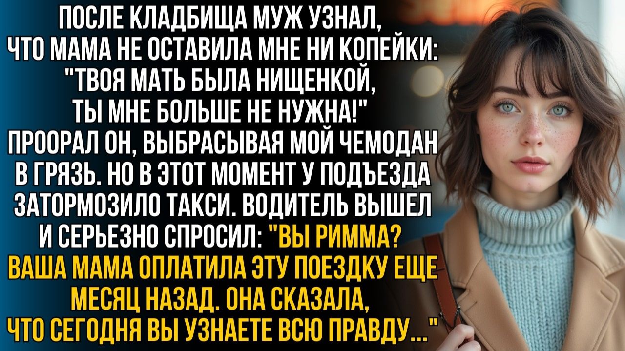 Узнав, что мама не оставила наследства, муж выставил меня | Истории из жизни | Женские истории
