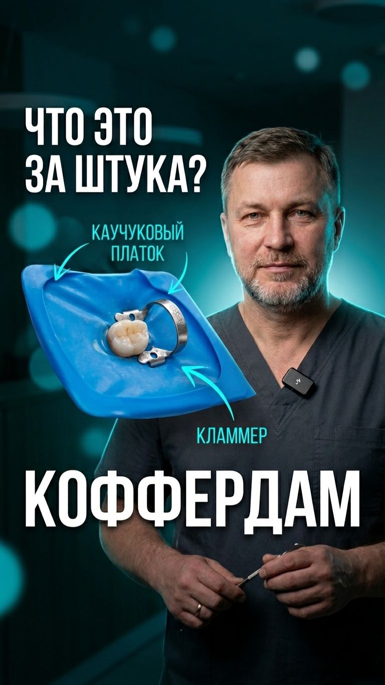 🦷 Коффердам при лечении каналов: зачем нужен латексный платок
