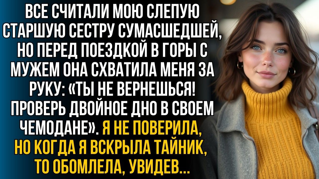 Все считали слепую сестру безумной, но перед | Истории из жизни | Женские истории | Аудиорассказ