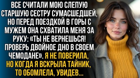 Все считали слепую сестру безумной, но перед | Истории из жизни | Женские истории | Аудиорассказ