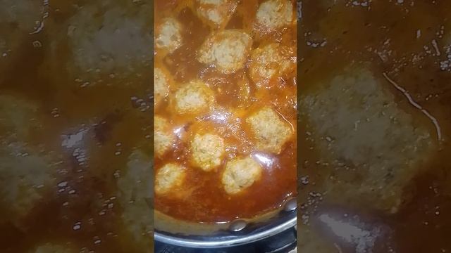 рис Карри и тефтели в лечо