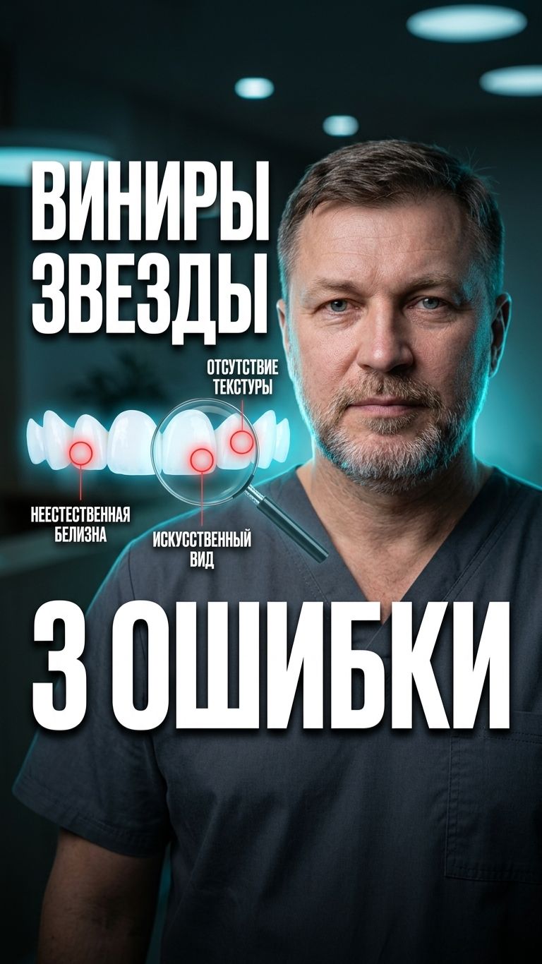 🦷 Три ошибки в улыбке за секунду