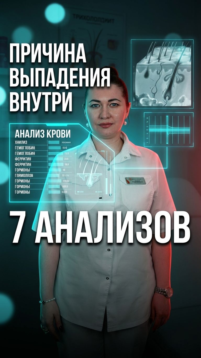 Шампуни бессильны: 6 анализов при выпадении волос