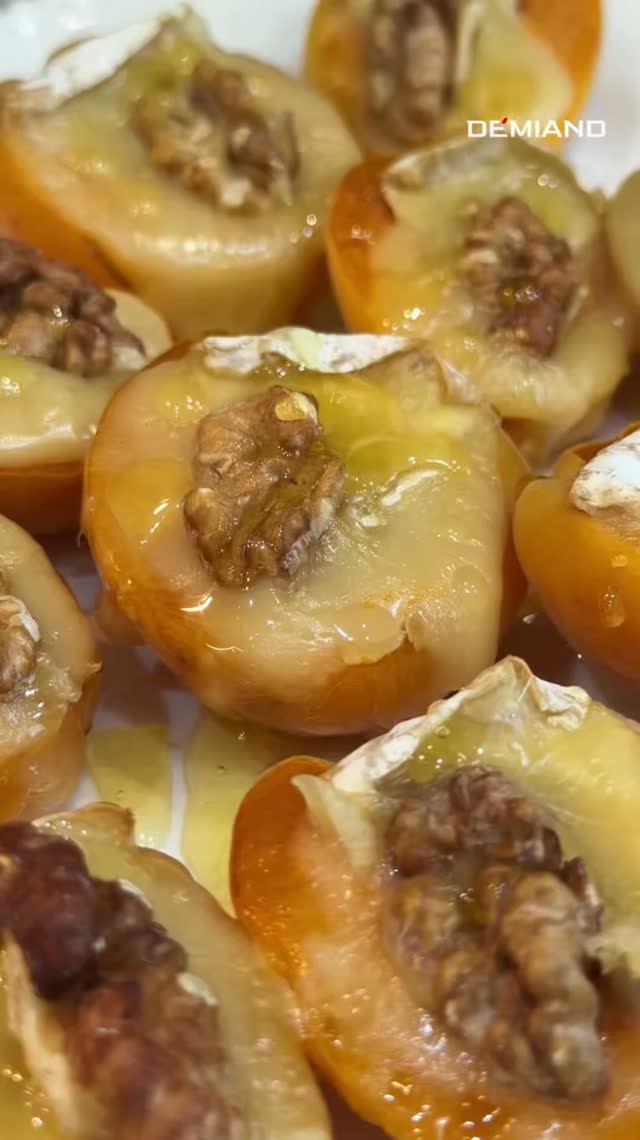 АБРИКОСЫ С СЫРОМ И МЁДОМ🍯🍑🧀