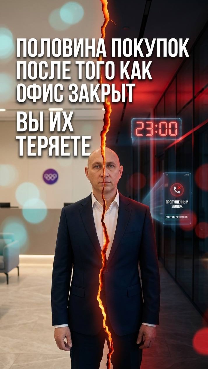 📞 Ночью клиент уходит: как не терять 50% продаж