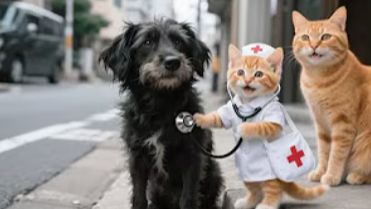 GINGER'S DAILY MEOW - РЫЖИЙ КОТЁНОК МЕЧТАЛ СТАТЬ ВЕТЕРИНАРОМ, ЧТОБЫ ПОМОГАТЬ БЕЗДОМНЫМ ЖИВОТНЫМ🐱