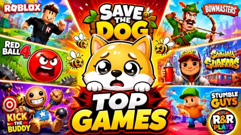 TOP GAMES Compilation #1 | Save The Dog, Roblox, Red Ball 4 & More #androidgames #gameplay