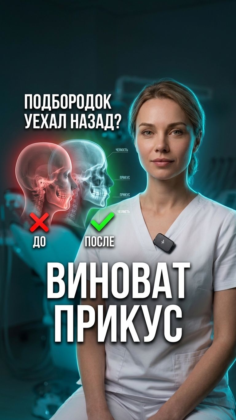 Почему подбородок «теряется» в профиле 🦷