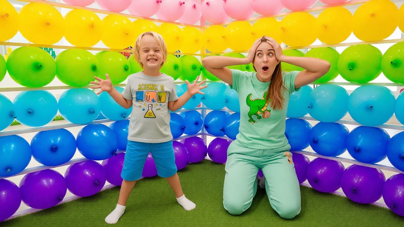 ВЛАД И НИКИ | Весёлые испытания: Balloons Cube и другие челленджи