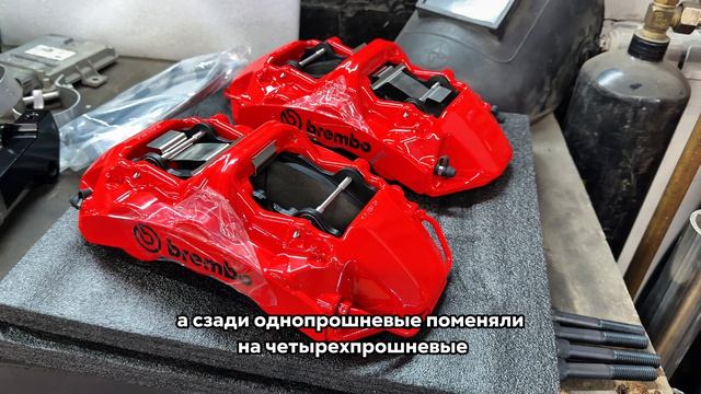 Установка увеличенной тормозной системы Brembo на Toyota Crown Kluger! — часть 1