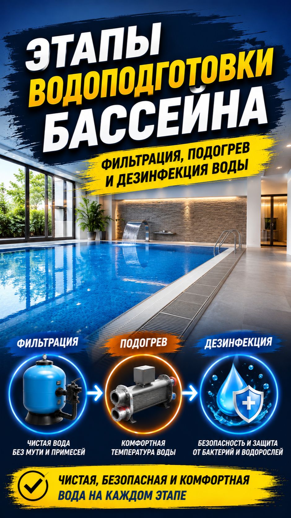 Водоподготовка бассейна. Что важно знать?