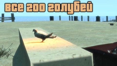 GTA 4 Все 200 голубей / GTA IV All 200 flying rats