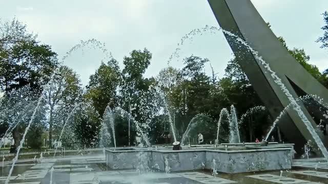 Музыкальный фонтан 4 часть. Южно-Сахалинск
