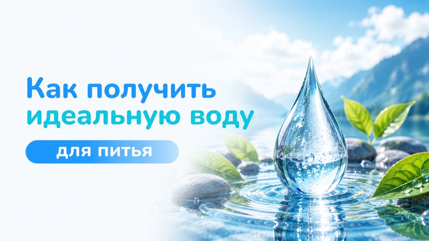 Как получить идеальную воду для питья