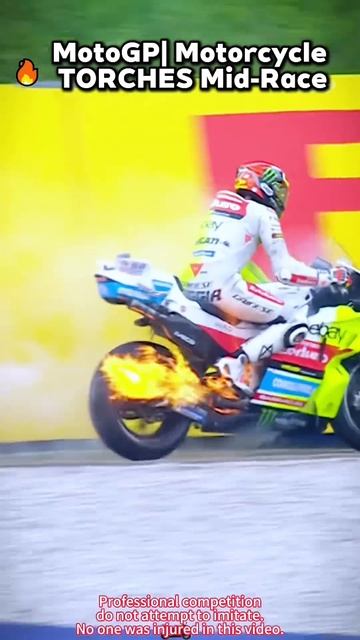 Heart -Stopping Moment_ MotoGP Bike Ignites On Track!🔥#usa#MotoGP#MotoGP 202#fy
