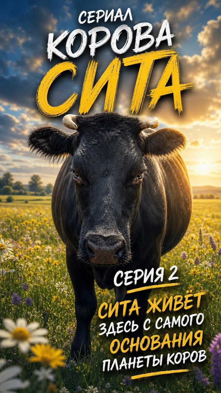 Сериал «Корова Сита». Серия 2. Её невозможно не заметить среди десятков других коров