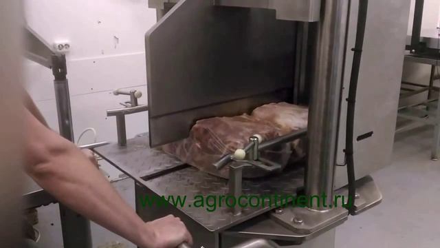 Гильотина рубки блоков мяса и жира