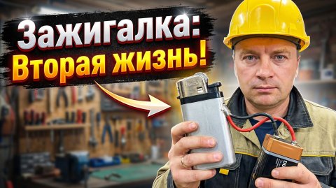 Не выбрасывай пустую зажигалку! Делаем из газовой зажигалки - электрическую
