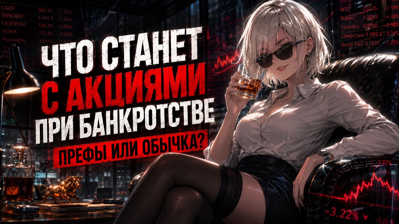 Что будет с Акциями при Банкротстве? Обычка или префы? 💀