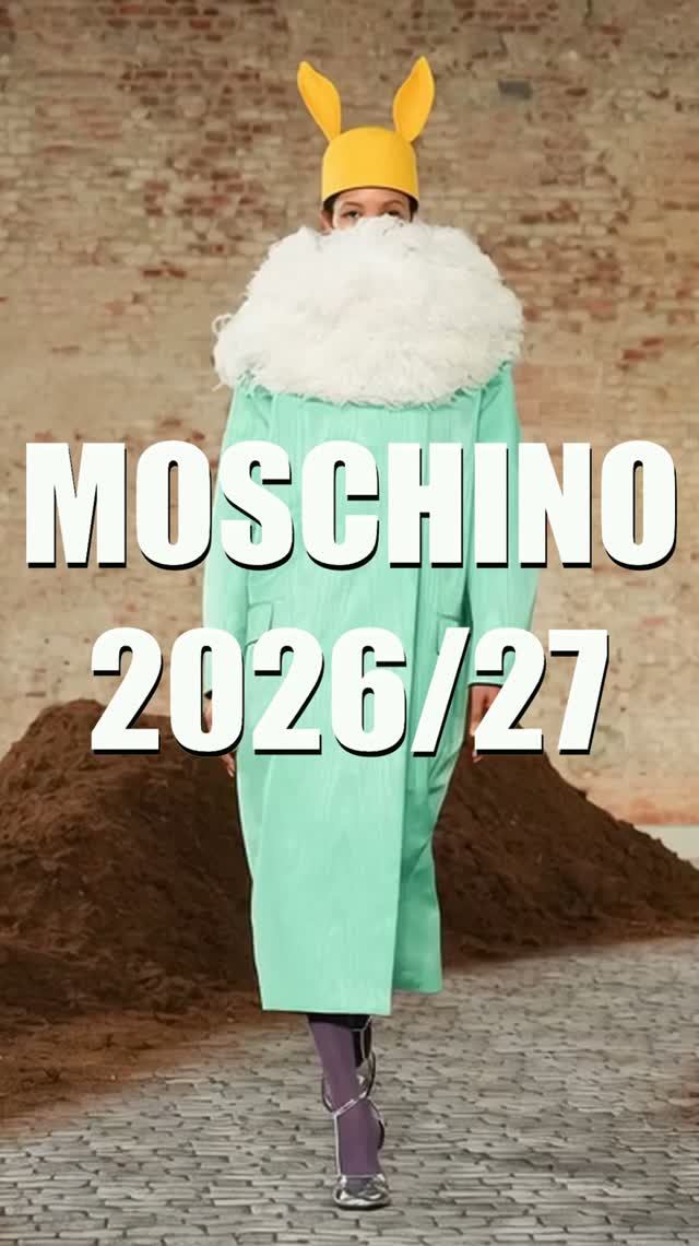 📍 MOSCHINO осень-зима 2026-2027 модный краткий показ коллекции на Неделе моды в Милане