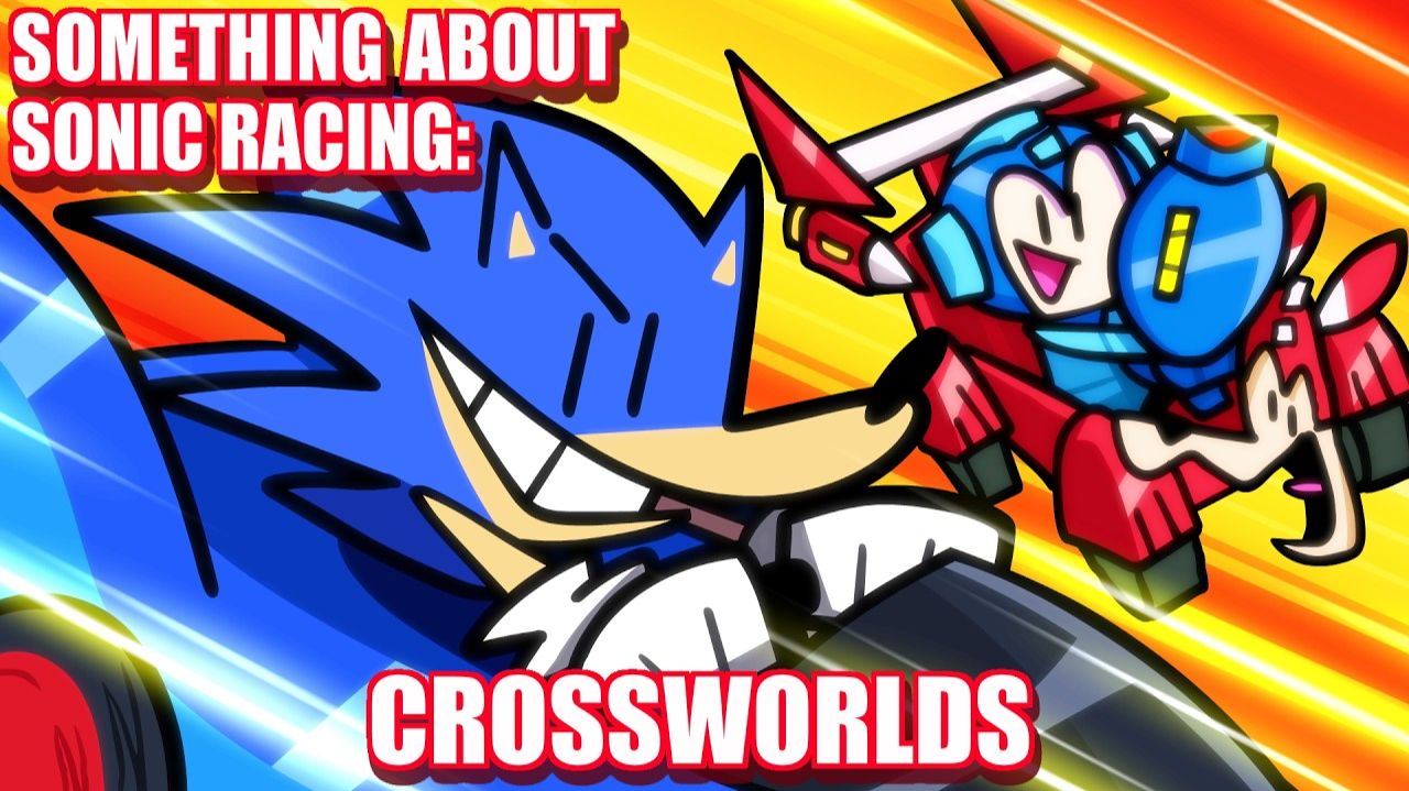 Что-то о Sonic Racing CrossWorlds X Mega Man с анимация! 🏎️