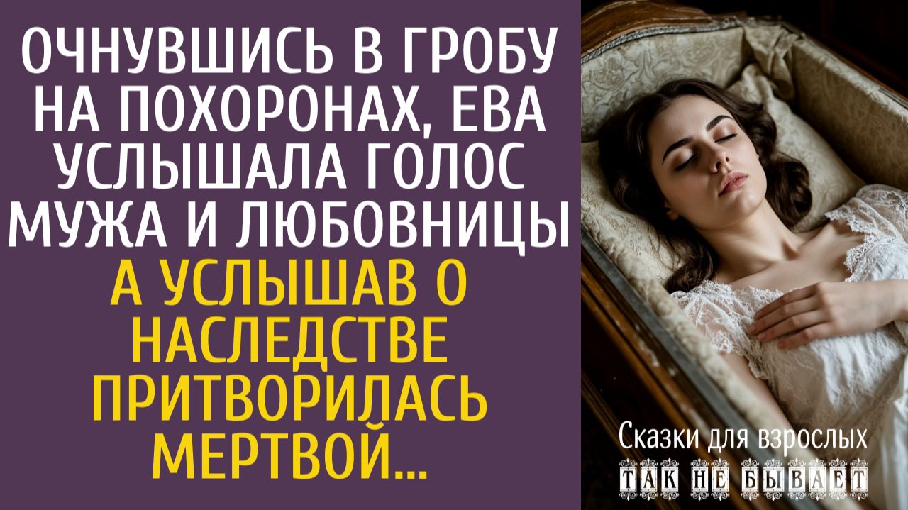 Истории из жизни: Очнувшись в гробу на похоронах, Ева услышала голос мужа и любовницы…