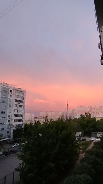 Вот такие у нас бывают закаты