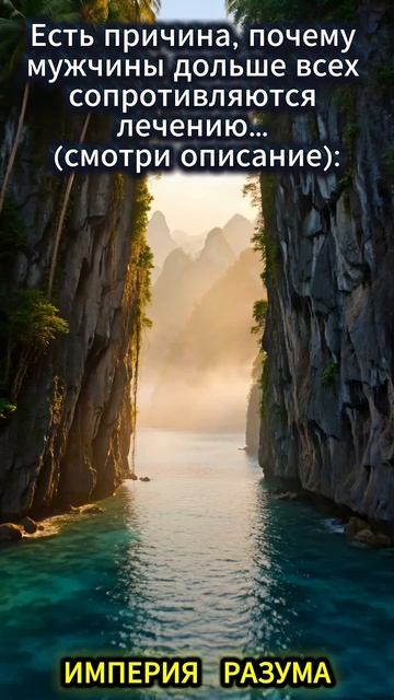 Есть причина, почему мужчины дольше всех сопротивляются лечению… (смотри описание):