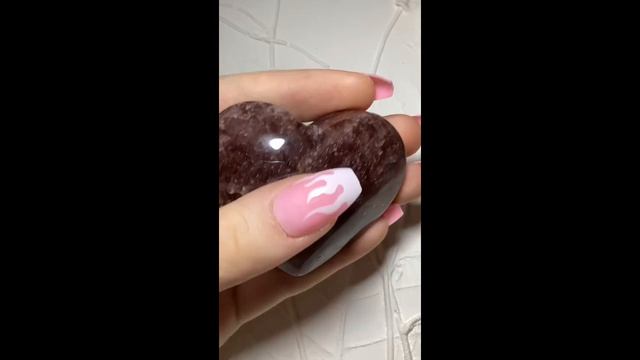 Кварц клубничный сердце