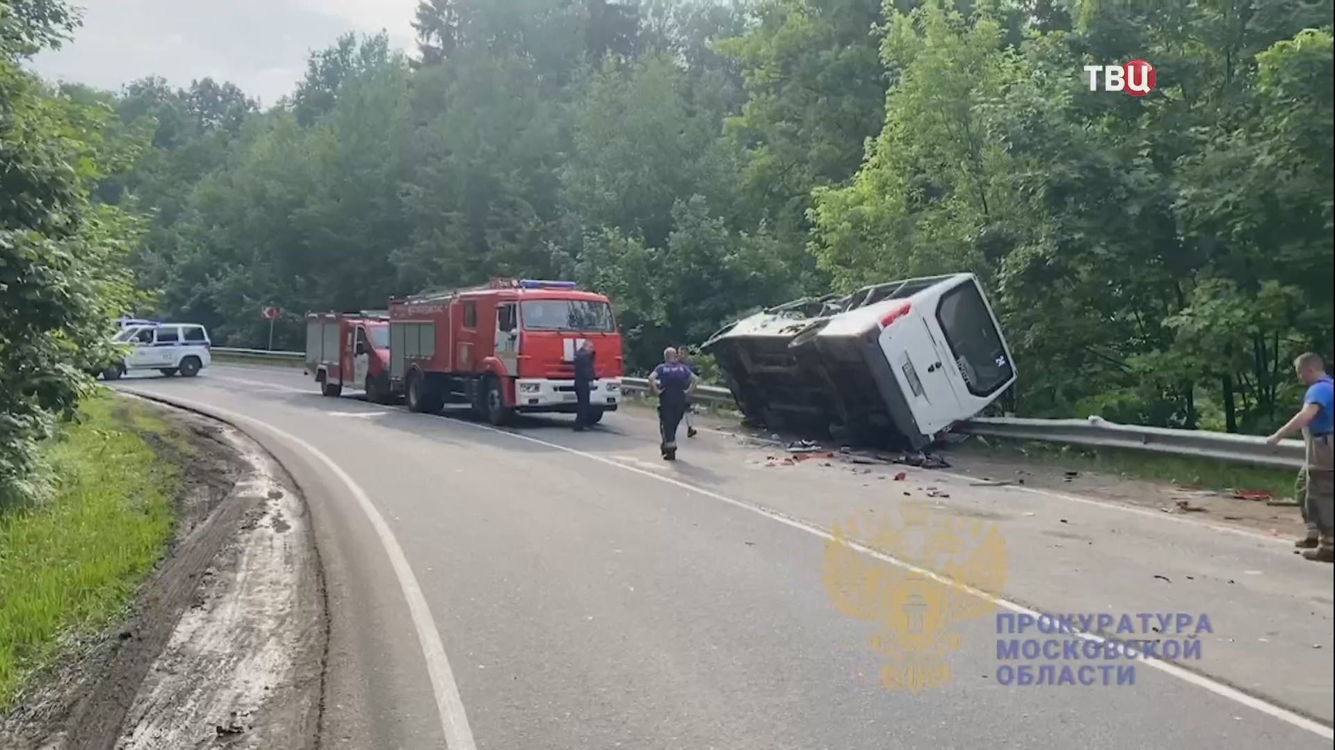 В ДТП с грузовиком и автобусом в Подмосковье погибли люди