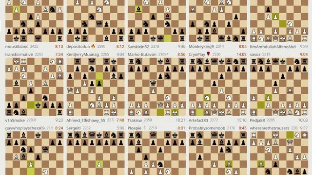 Трансляций шахмат на сайте Lichess – запись №2 - 222of230