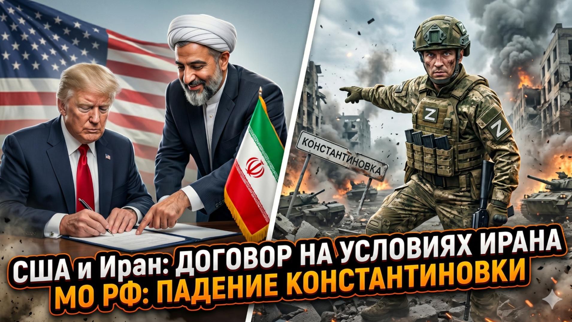 🚨 Меркурис | США принимают условия Ирана. Минобороны РФ: падение Константиновки
