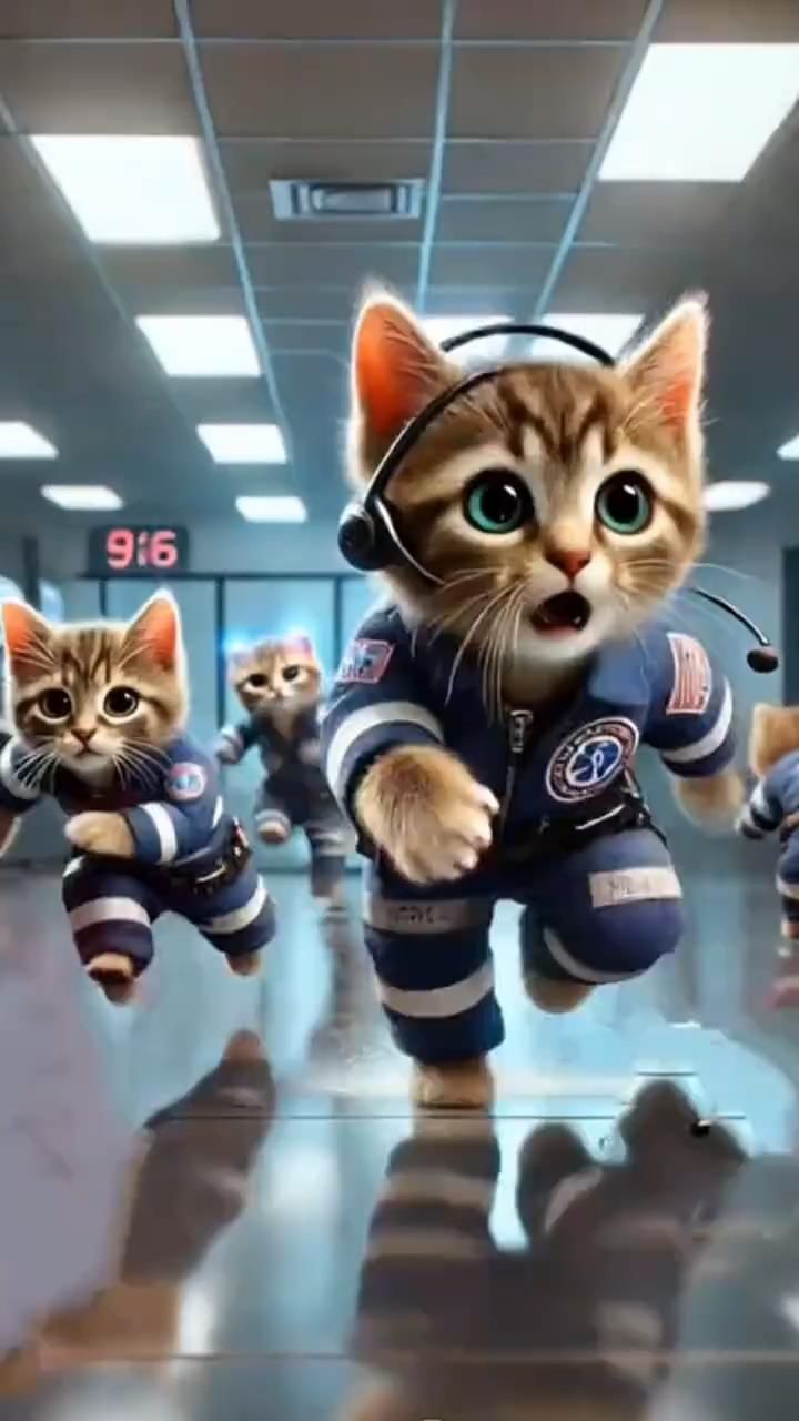 🚑🐱 Котики медики и спасатели спешат на помощь 🚑🐱