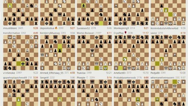 Трансляций шахмат на сайте Lichess – запись №2 - 225of230