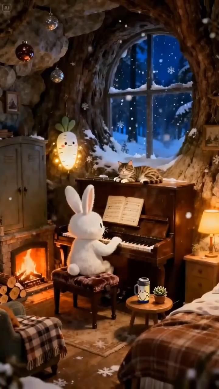 🐰🎹 Зайка виртуозно играет на фортепиано 🐰🎹