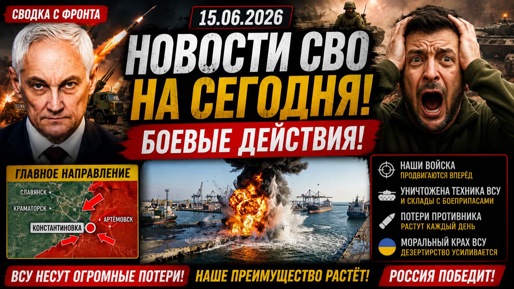 ⚡️🚀  Новости СВО на сегодня 15.06.2026. Боевые действия. Сводка с фронта на 15 июня. НОВОСТИ РОССИЯ