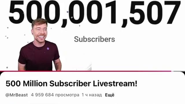 На YouTube впервые появился блогер с 500 млн подписчиков