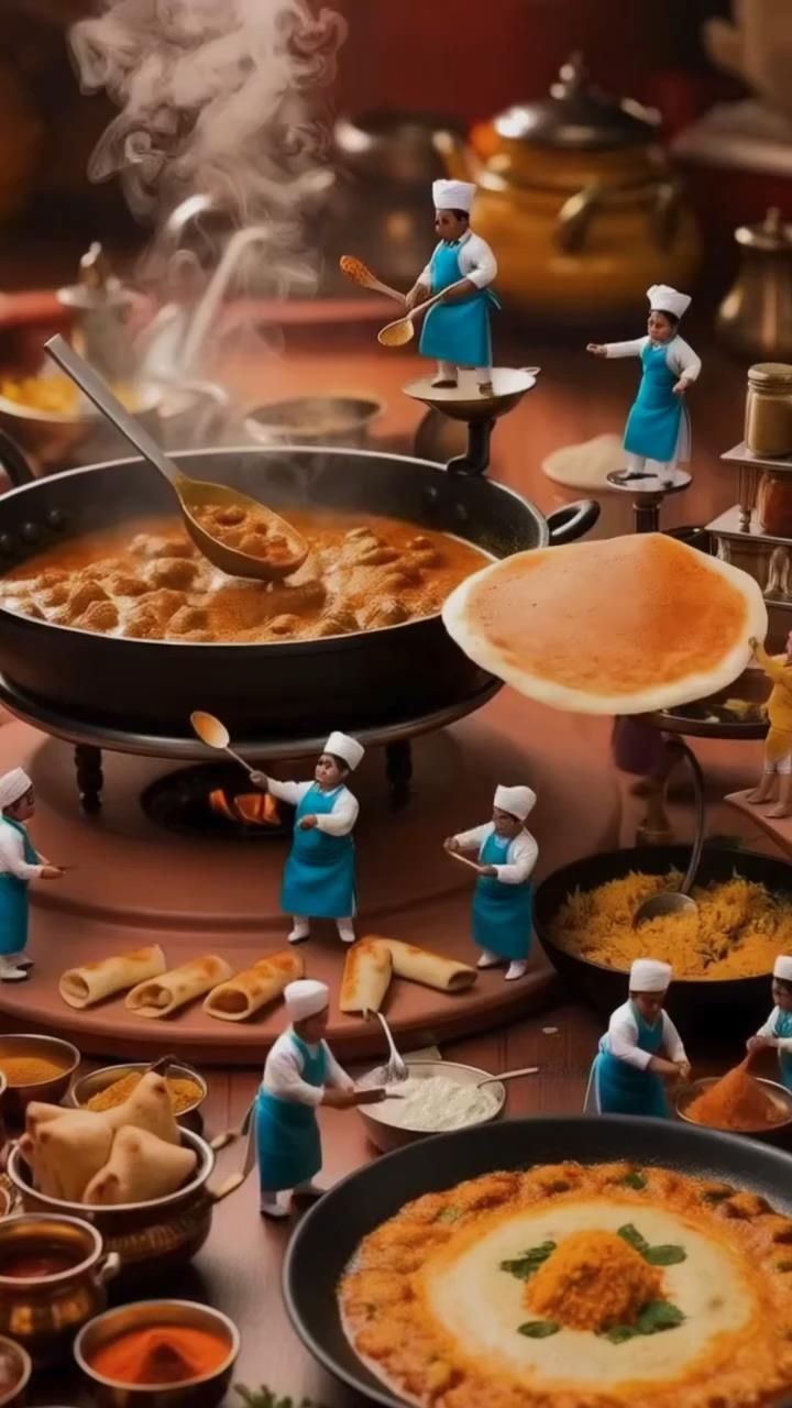 🍳🐭 Лилипутики повара виртуозно готовят блюда 🍳🐭