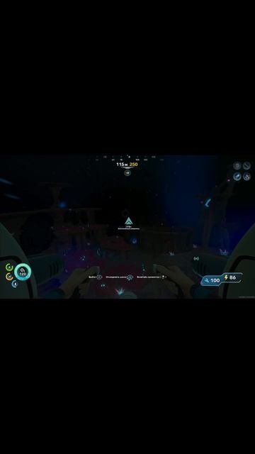 Subnautica 2 Ночная встреча с кальмаром