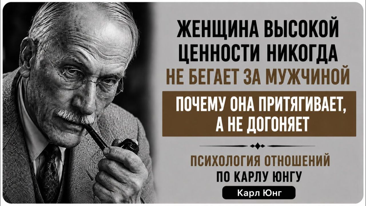 Женщина высокой ценности никогда не бегает за мужчиной ｜ Карл Юнг