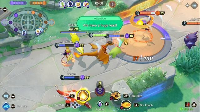 Pokemon Unite | ульта на последней секунде | Charizard | #34