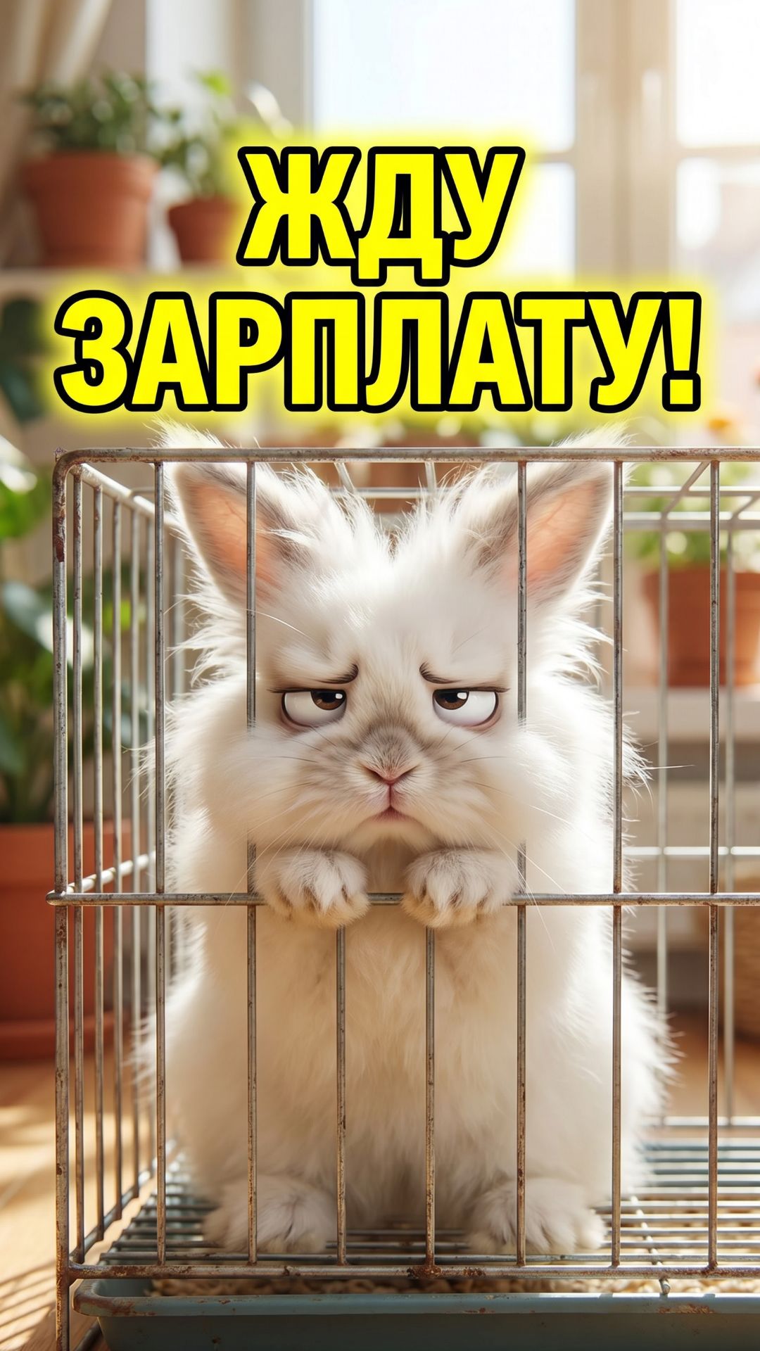 Когда ждешь зарплату в понедельник 🐰💰 (ЖИЗА)