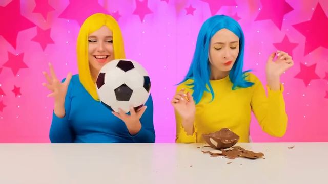 Челлендж. Шоколадная Еда Vs Настоящая еда # Смешные Моменты