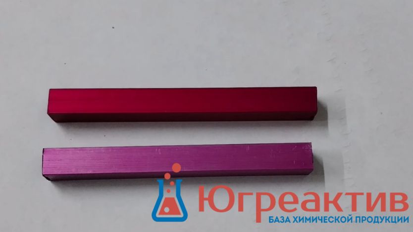 Малиново-красный цвет для анодированного алюминия исследование