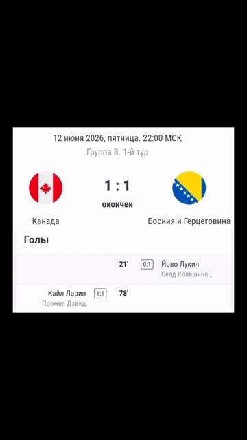 Чемпионат Мира 2026 1й-Тур 

#football #ЧМ2026