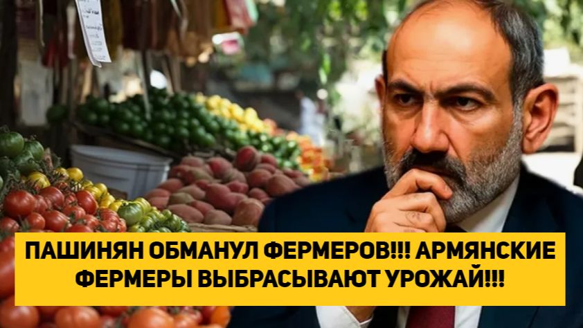 ПАШИНЯН ОБМАНУЛ ФЕРМЕРОВ!!! АРМЯНСКИЕ ФЕРМЕРЫ ВЫБРАСЫВАЮТ УРОЖАЙ!!! КРИЗИС!!!