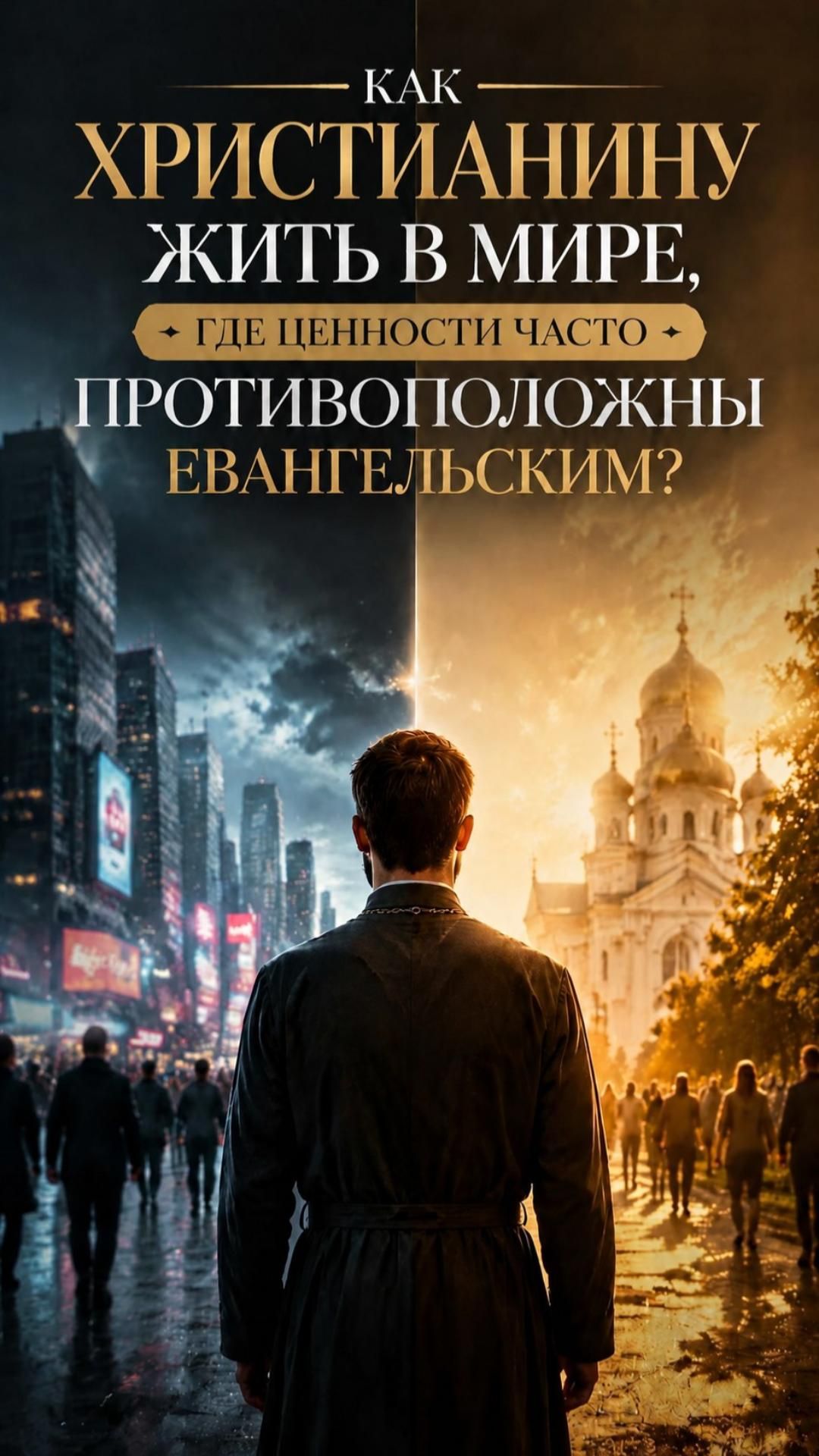Как христианину жить в мире, где ценности часто противоположны евангельским?